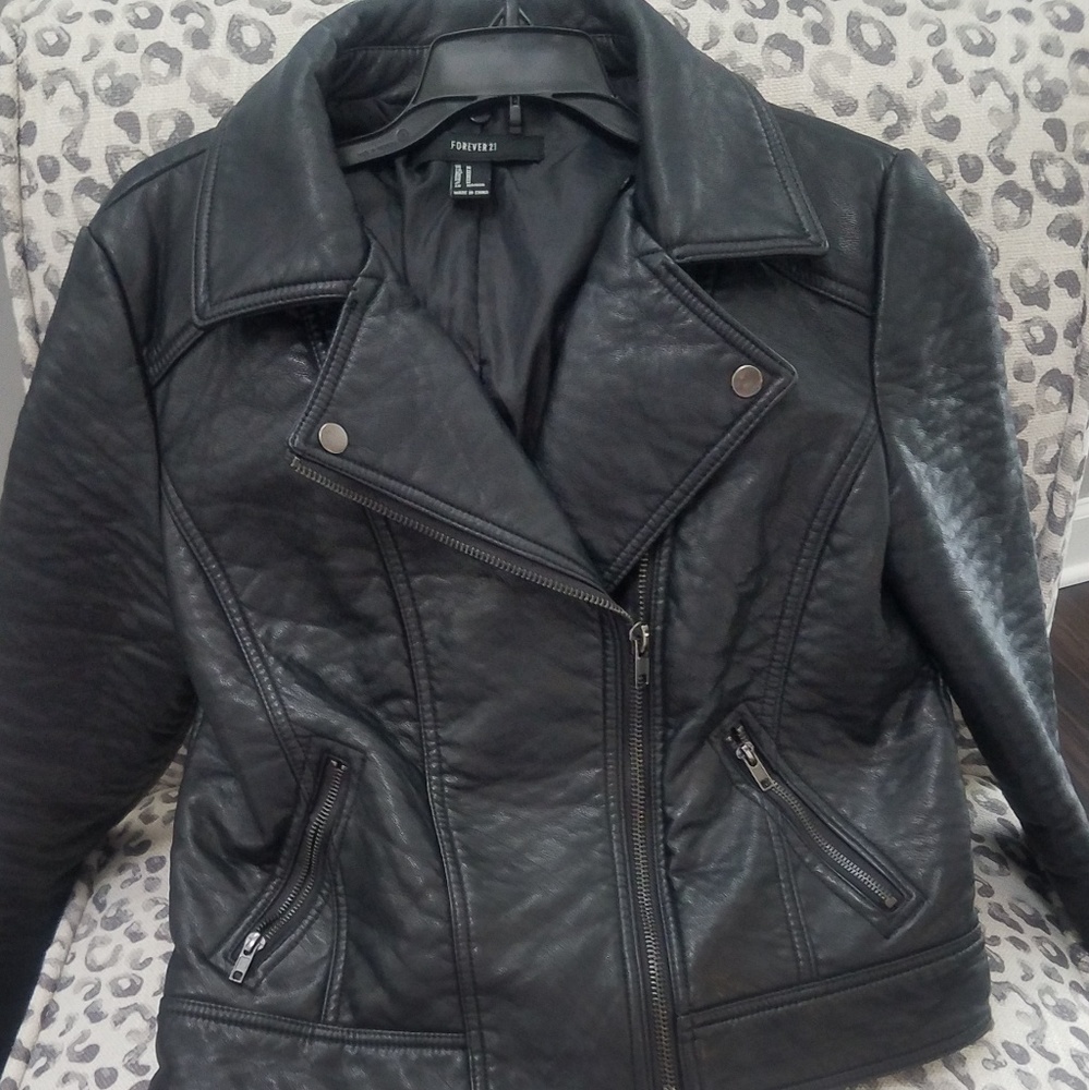 Forever 21 Jackets| Faux Leather